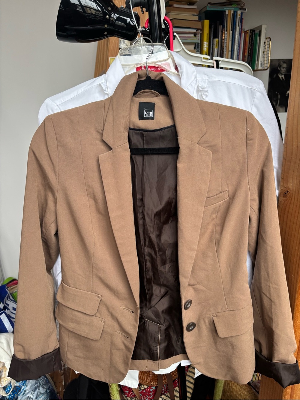 Classic Tan Women's Blazer - Timeless Tailored Fit